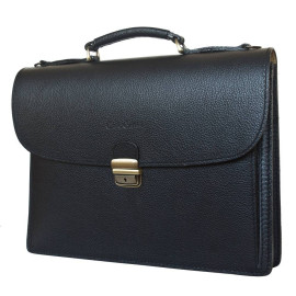 Кожаный портфель Valcavo black  Кожаный портфель Valcavo black